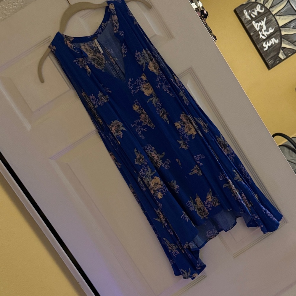 Free People Blue Floral Dress